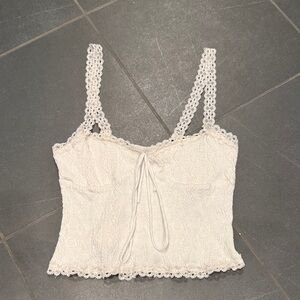 Edikted White Lace Camisole Top